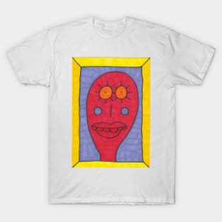 Red Man on Purple T-Shirt